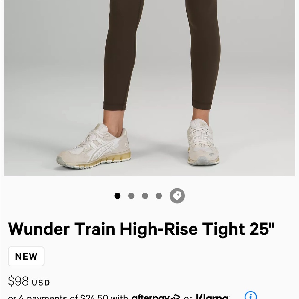 lululemon Dark olive wonder train leggings